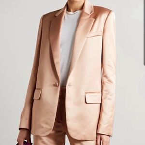 A.L.C. Satin Blazer in Warm Tan